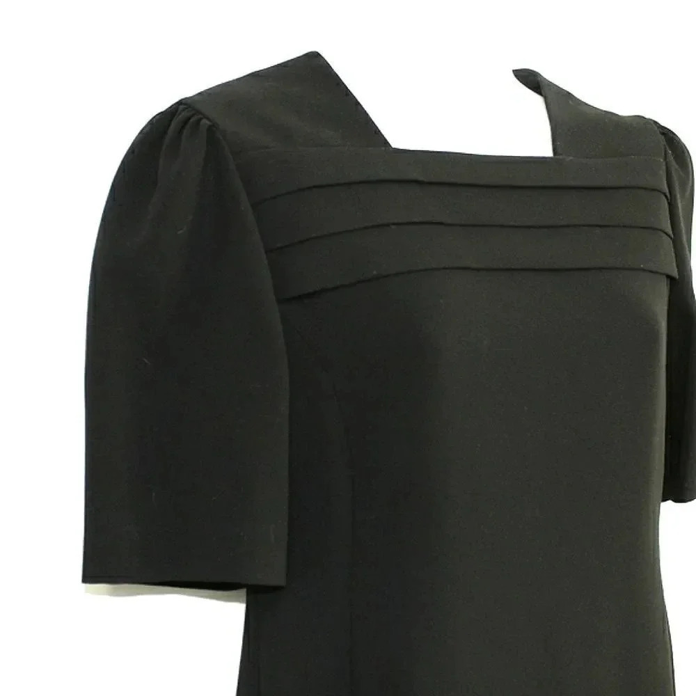 Chloe black formal vintage sheath dress
